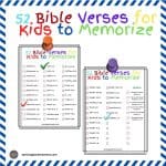 52 Bible Verses for Kids to Memorize This Year - Savoring Each Moment