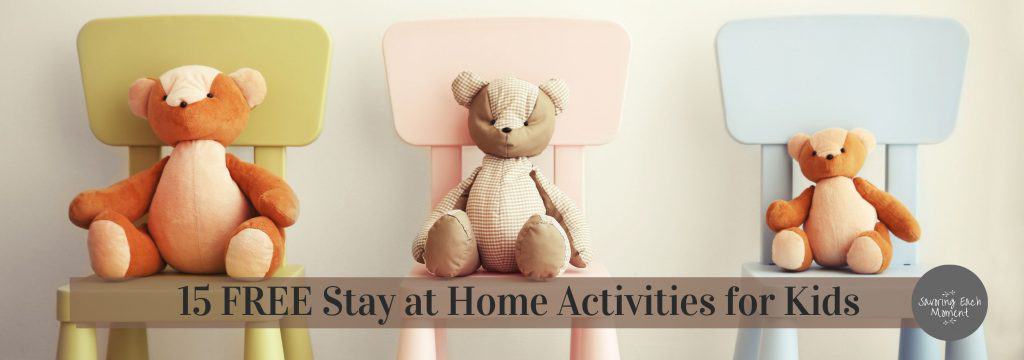 three teddy bears sitting on chairs enjoying indoor activities with preschoolers